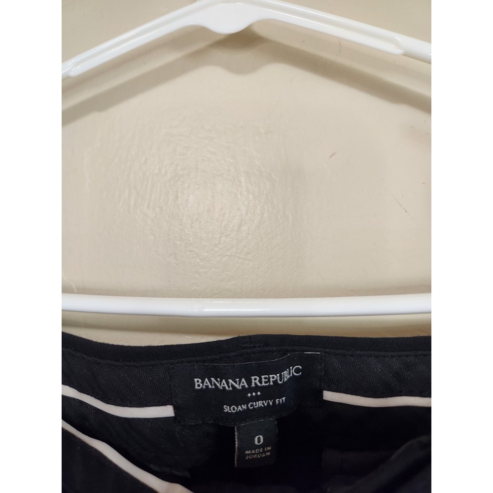 Banana Republic Sloan Curvy Fit Pants‎ Womens Size 0 Black - Picture 3 of 5